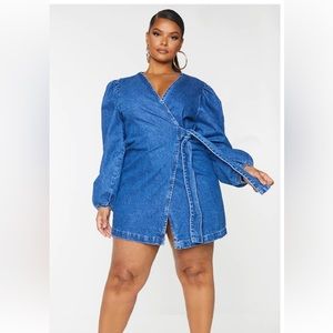 NWT Pretty Little Thing Denim Dress Sz 3X